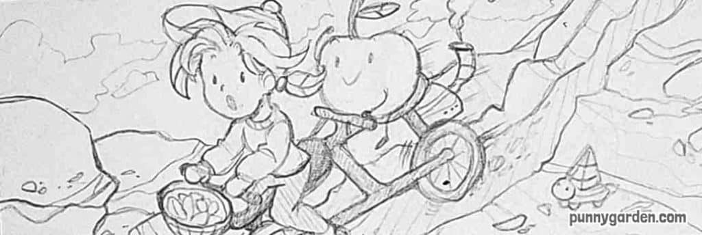 At Spigley Bumpy Dunes Eden's Sketch of: At Spigley Bumpy Dunes