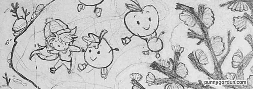 Eden's Sketch of: Ice Skating Treasure