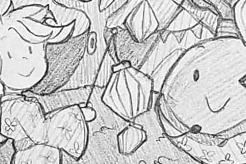 Beautiful Kimono Lantern Celebration Eden's Sketch of: Beautiful Kimono Lantern Celebration