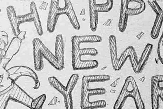 Happy 2020 Punny New Year! Eden's Sketch of: Happy 2020 Punny New Year!