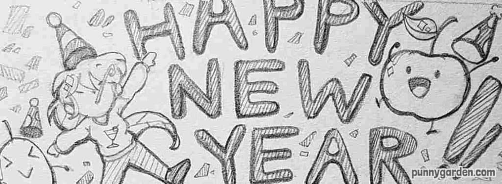 New year Drawing 2024 | new year drawing |Happy New year drawing easy -  YouTube