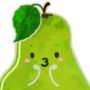 Portrait of a cute pear character