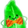 Portrait of a cute romaine lettuce character