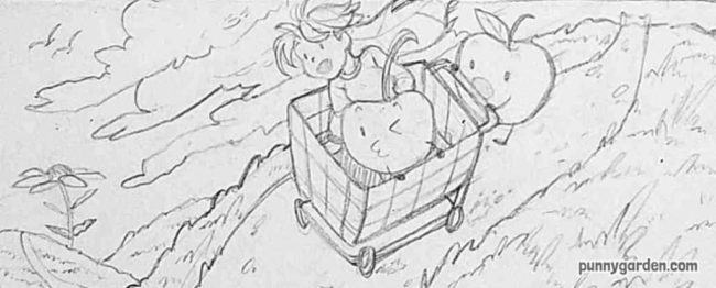 Eden's Sketch of: Shopping Cart Roller Gang