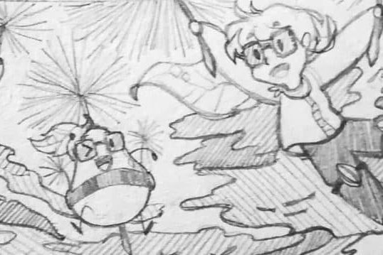 Flying with the Tumeric Sky Spore Eden's Sketch of: Flying with the Tumeric Sky Spore