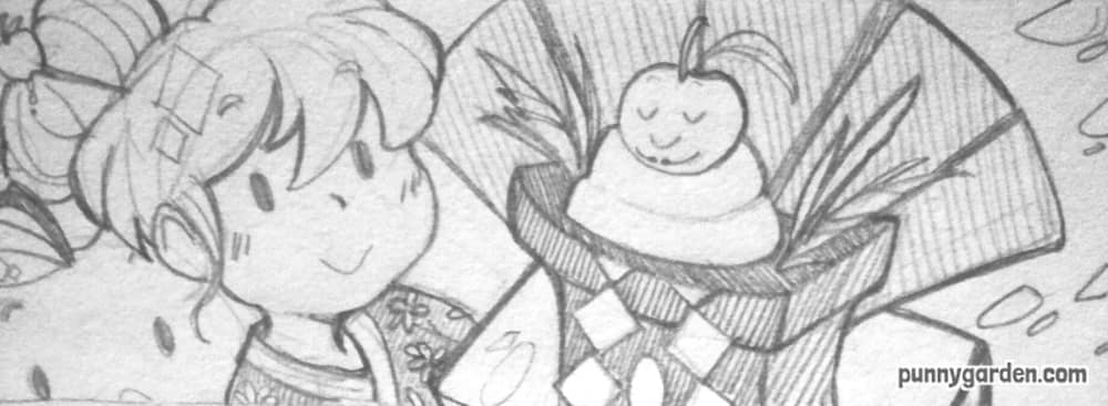 Eden's Sketch of: Orange you Glad for New Year's Luck