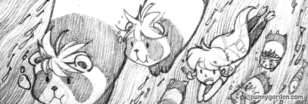 Swimming With Pandas Eden's Sketch of: Swimming With Pandas