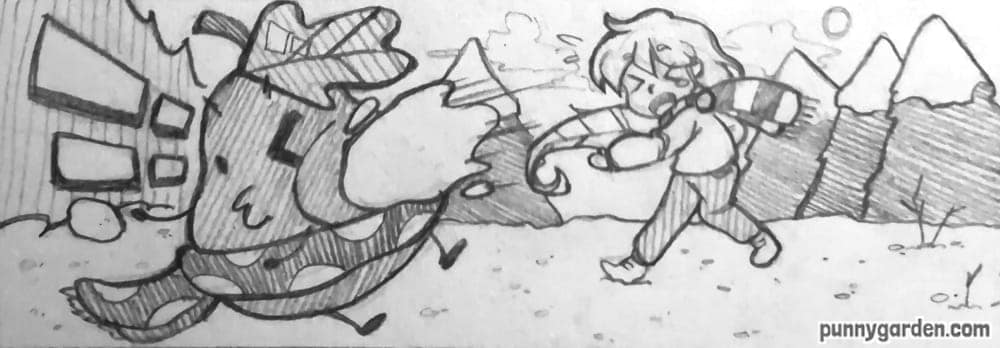 Eden's Sketch of: Figaro's First Snowball Fight