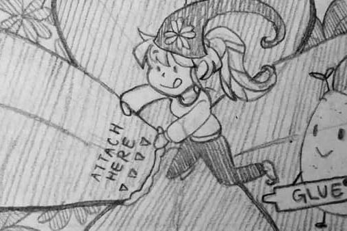 Clover Re-pear Crew Eden's Sketch of: Clover Re-pear Crew