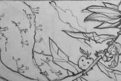 Sunflower Twister Season! Eden's Sketch of: Sunflower Twister Season