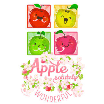 Apple-solutely Wonderful Design Illustration: Apple-solutely Wonderful