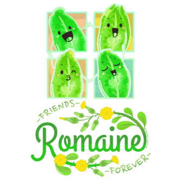 Friends Romaine Forever Design Illustration: Friends Romaine Forever