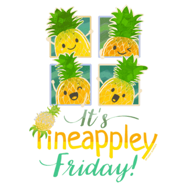 Its Pineappley Friday Design Illustration: Its Pineappley Friday