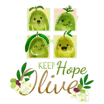 Keep Hope Olive Design Illustration: Keep Hope Olive