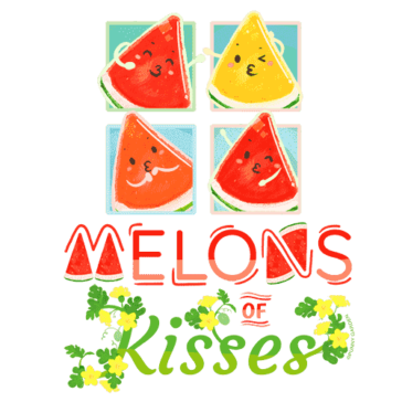 Melons of Kisses Design Illustration: Melons of Kisses